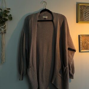Oversized knit cardigan